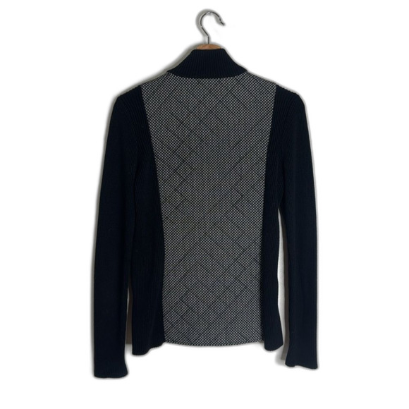 J.McLaughlin Quilted Knit wool silk cotton Jacket size small spring cute - Picture 9 of 9